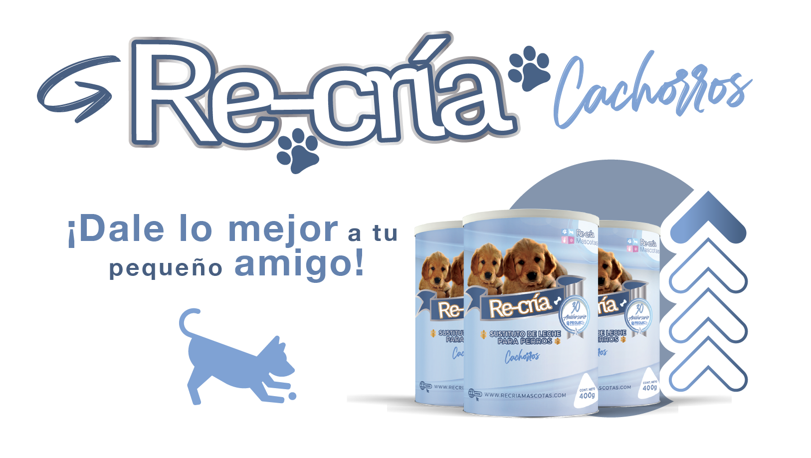 Recría Cachorros - Sustituto de Leche para Perros